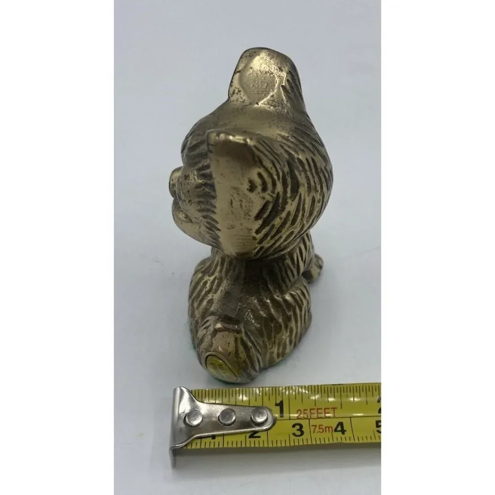 Vintage brass cat